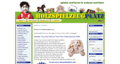 Desktop Screenshot of holzspielzeugplatz.com